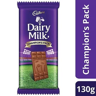 Cadbury Dairy Milk Chocolate Bar - Champion Pack, 130 G