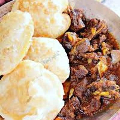 Luchi (4) & Mutton Kosha (2 Pcs)