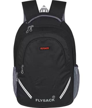 FLYSACK Black PU Backpack ( 30 Ltrs )
