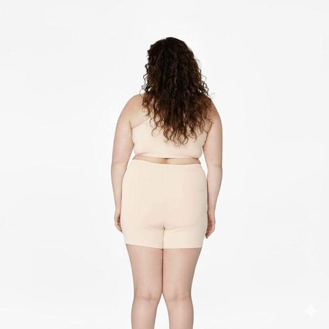 Under Dress Shorts for Women | Plus Size Cotton Stretch Inner Shorts | Soft & Comfy Anti Chafing Safety Inner Shots for Skirt view 7