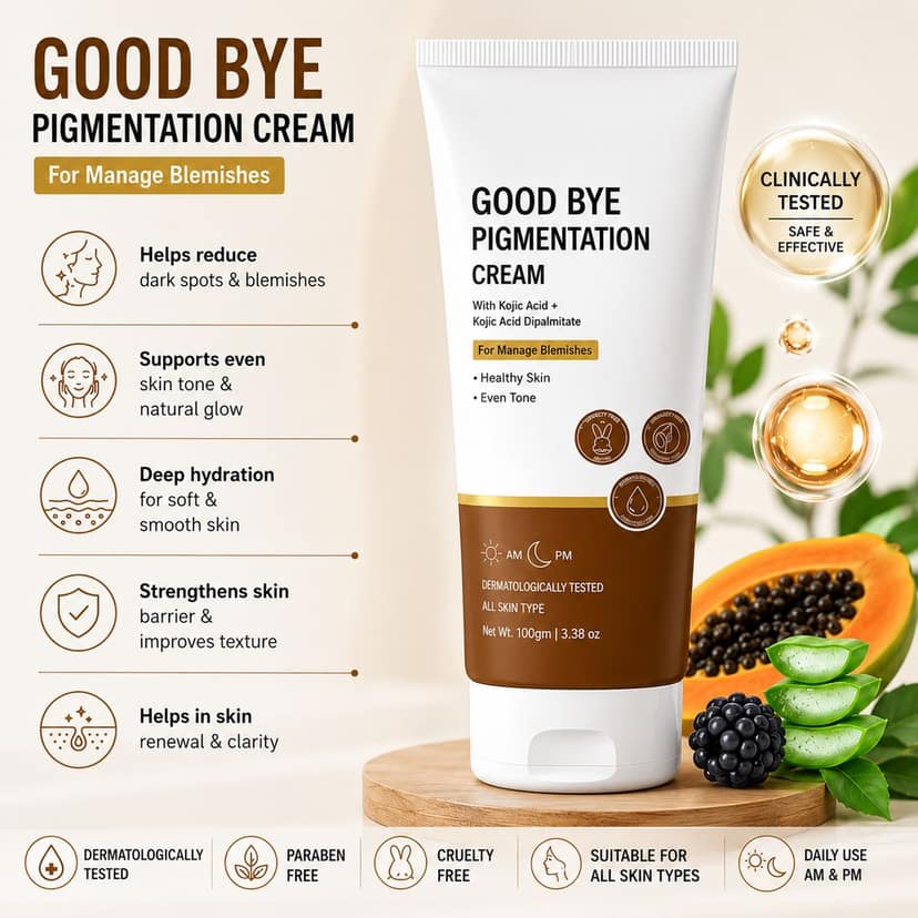 Elegantra Advanced De Pigmentation Cream (100g) – Dark Spots, Brown Spots, Hyperpigmentation, Melasma & Acne Marks Remover for Radiant, Glowing Skin | For All Skin Types (Pack of 1) view 6