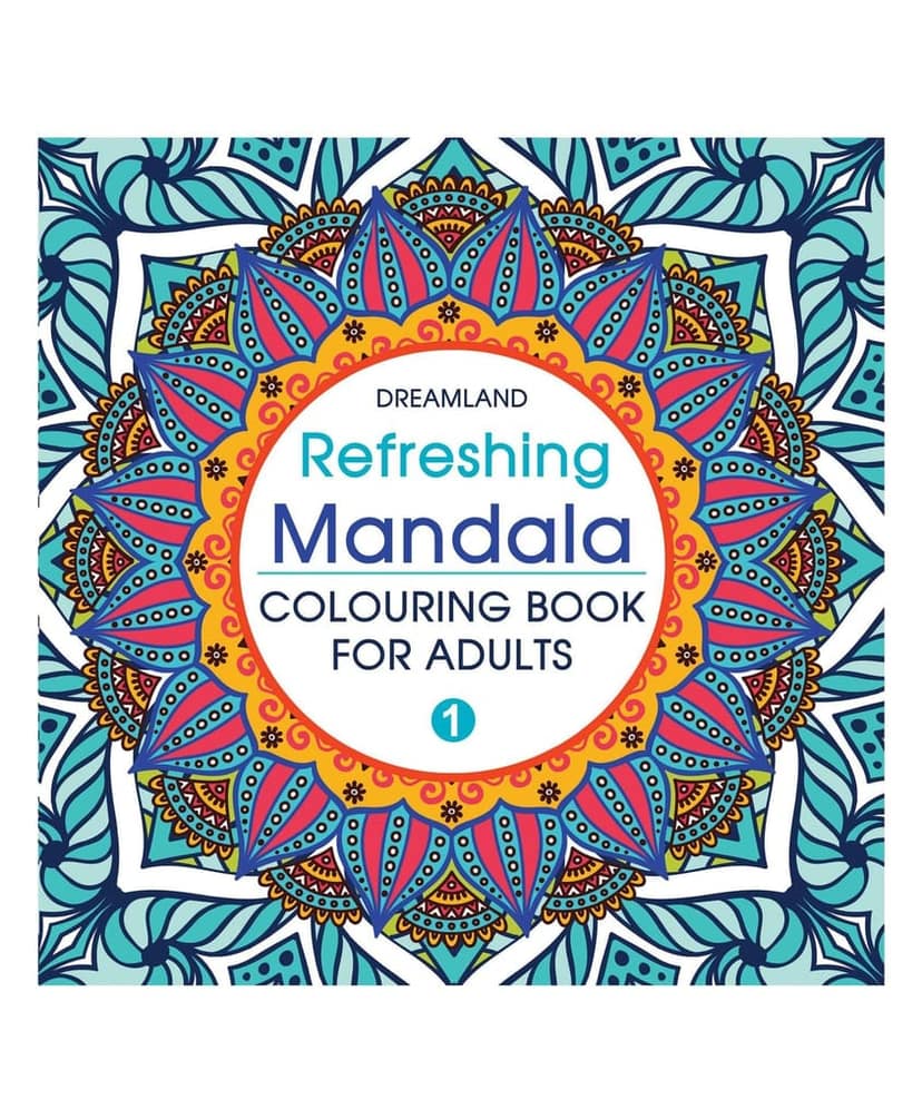 Refreshing Mandala - Colouring Book For Adults Book 1 [Paperback] Dreamland Publications