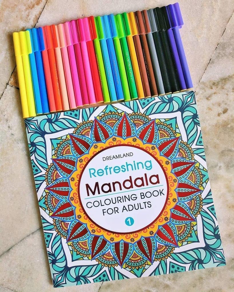 Refreshing Mandala - Colouring Book For Adults Book 1 [Paperback] Dreamland Publications view 2