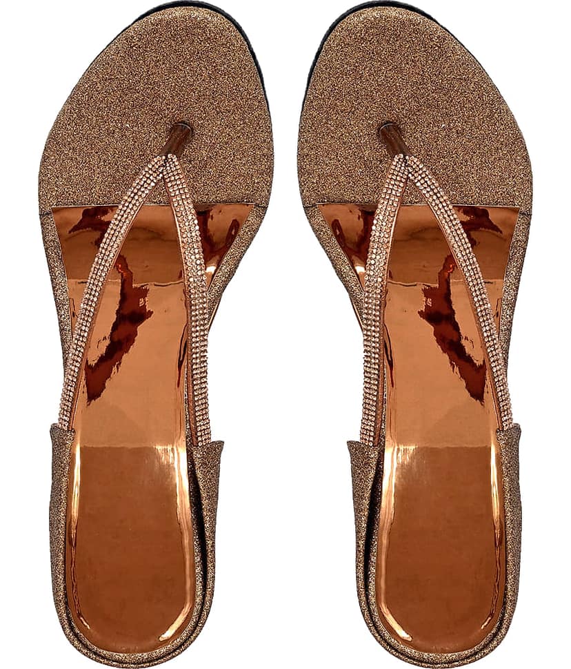 Altek Gold Women's Slip On Heels view 2