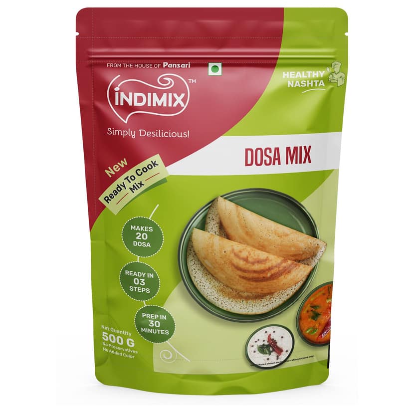 Indimix Ready to Cook Dosa Mix - 500gm