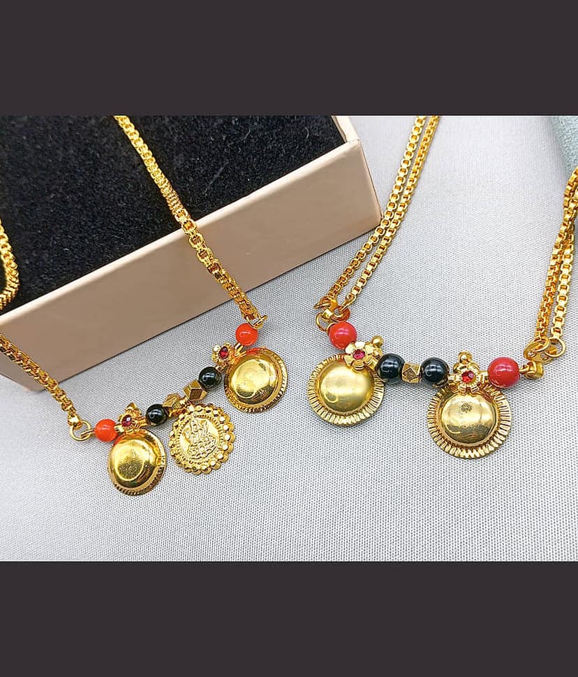 SHANKHRAJ MA LL Golden Mangalsutra ( Pack of 1 ) view 2