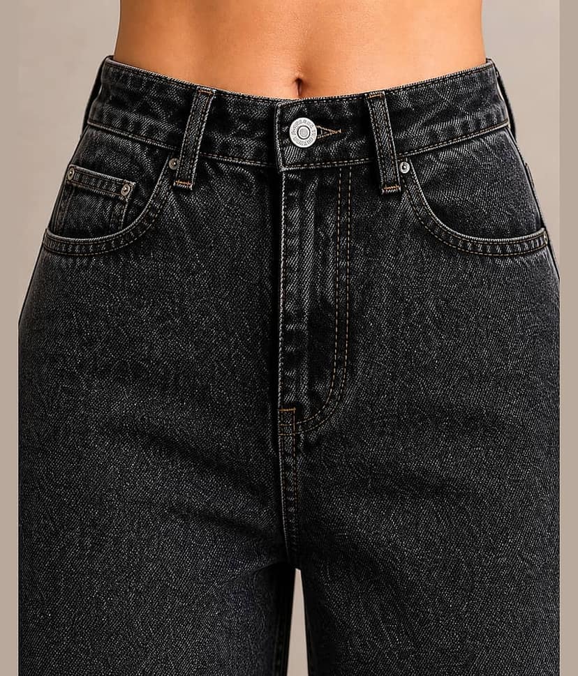 Aarika Women's Wide Leg Mid-Rise Jeans ( Light Blue ) view 2