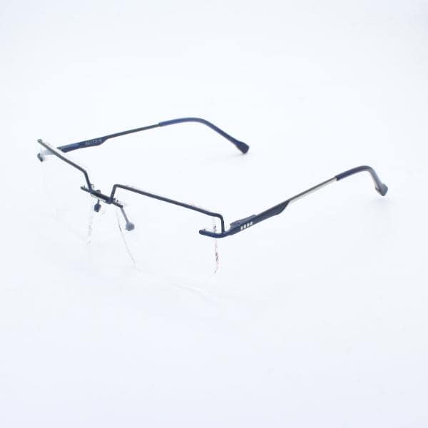 Lensoz Elite X Luxe Rimless Geometric 2 - Narrow - Master Blue
