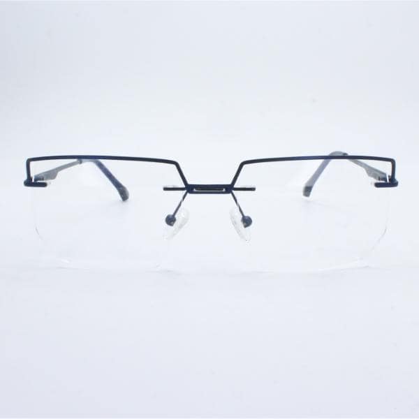 Lensoz Elite X Luxe Rimless Geometric 2 - Narrow - Master Blue view 2