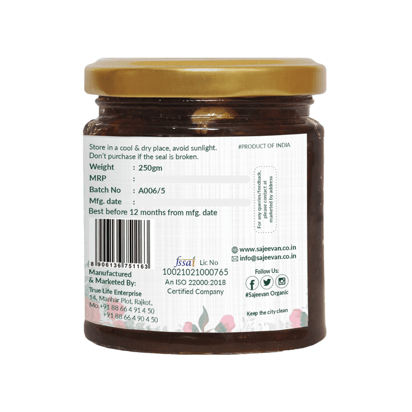 Dry Fruit Gulkand | Natural & Sun-Dried | Nature’s Coolant | Chaitri Roses & Dry Fruits | Dry - Fruit Jam | Organic & Sun - Cooked Damask Rose Preserve | 250gm view 3