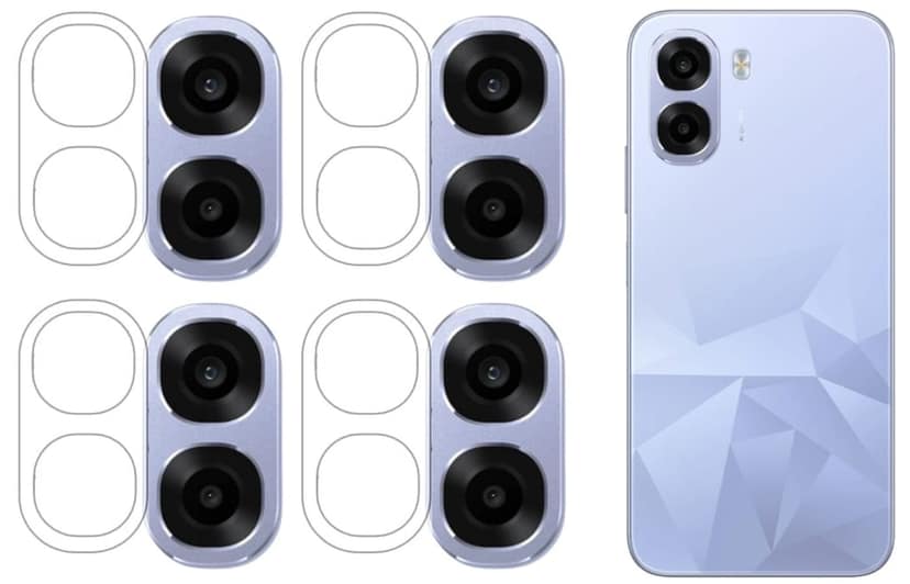 ISAAK Back Camera Lens Protector compatible for OPPO K14x 5G (Pack of 4)