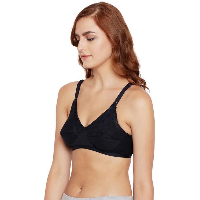 Bodycare 100% Cotton Non Padded Non wired Feeding Bra-Pack of 3 view 3