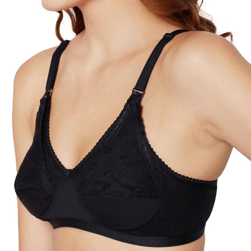 Bodycare 100% Cotton Non Padded Non wired Feeding Bra-Pack of 3 view 5