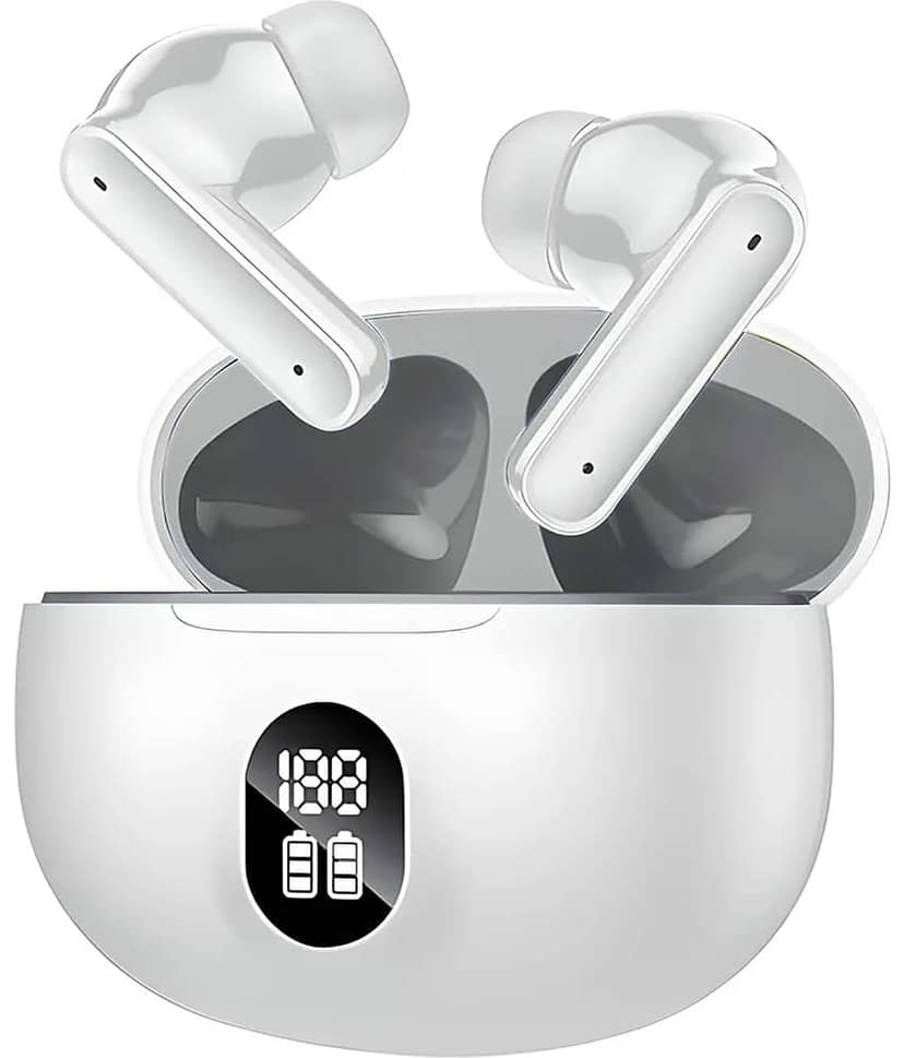 VEhop YO YO PODS Bluetooth True Wireless (TWS) In Ear 36 Hours Playback Low Latency,Powerfull bass IPX4(Splash & Sweat Proof) White