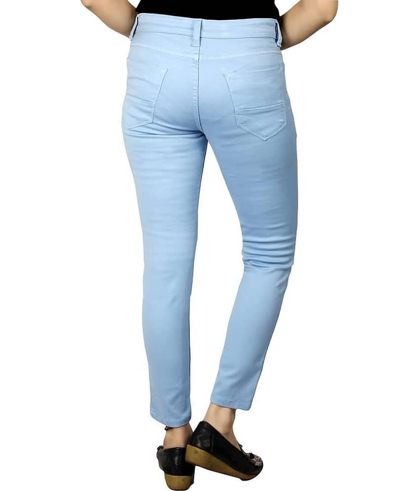 JB JUST BLACK Cotton Lycra Jeans - Blue Single view 2