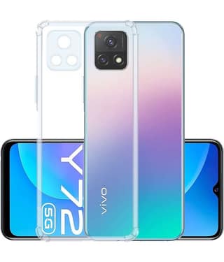 Spectacular Ace - Transparent Plain Cases Compatible For Vivo Y72 5G ( Pack of 1 )