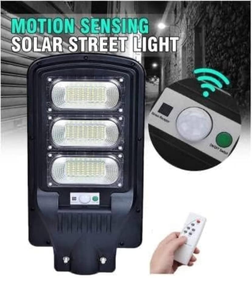 Solar LED Street Light 90w with Integrated Solar Panel and Batteries (Automatic On-Off, Remote Controlled) view 4