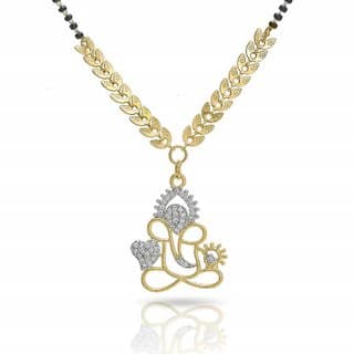 Hetprit Brass Gold Plated Beautiful Mangalsutra For Women view 2