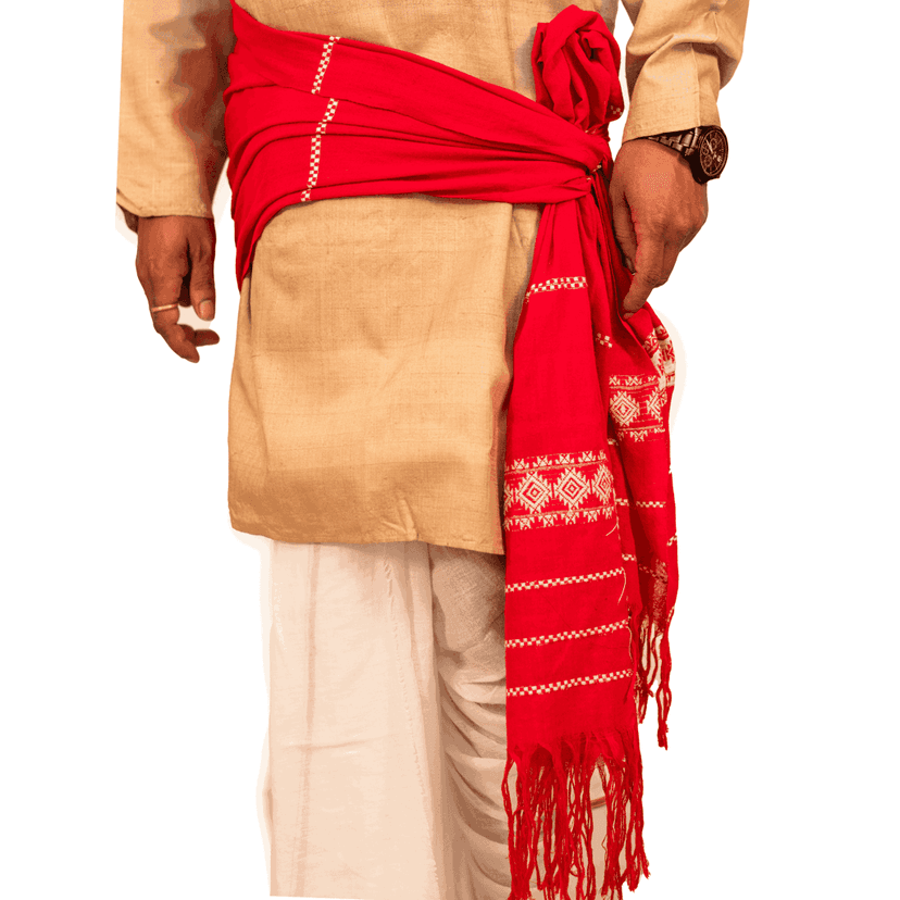 Wool Tongali | Traditional Assamese Waist Cloth view 2