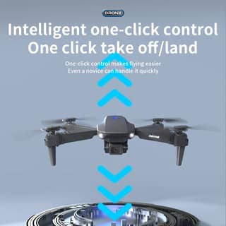 E88 RC Drone with Dual 4K HD Camera, Double Battery, Foldable Design, Altitude Hold, Headless Mode, 360° Flip | Remote & App Control Drone for Kids & Beginners