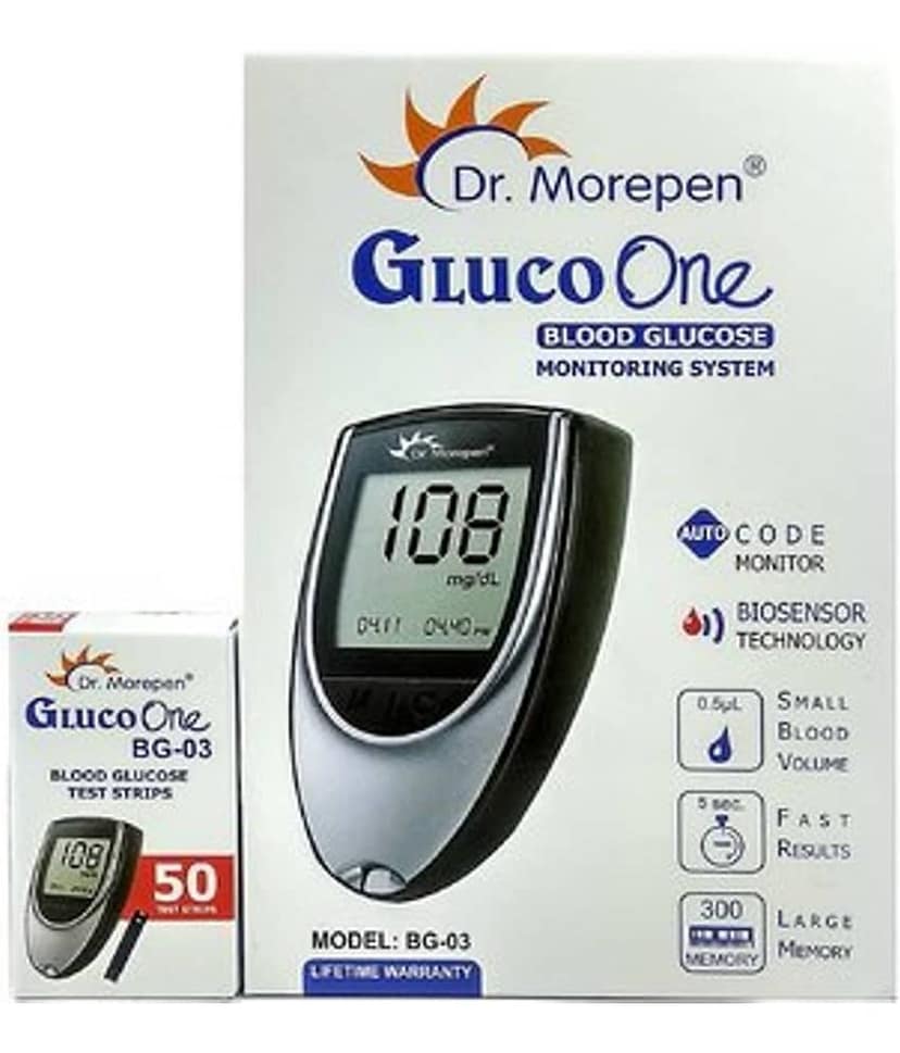Dr. Morepen Morepen GlucoMeter + 50 Strips BG-03 view 2
