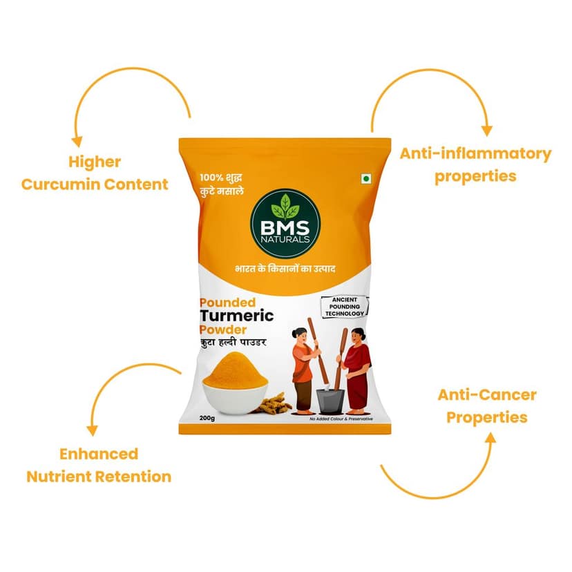 Pounded Turmeric Powder - 200g view 4