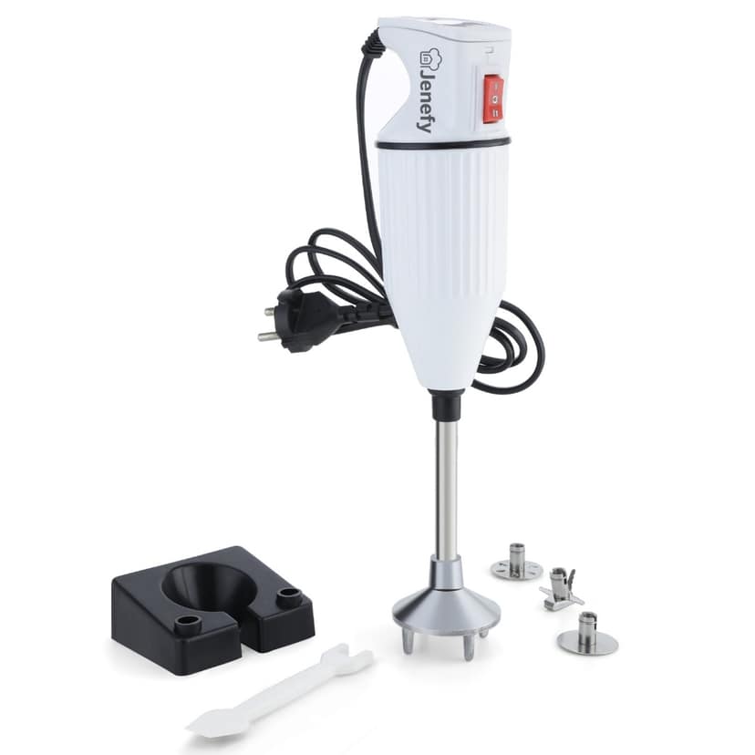 Jenefy Electric Hand Blender Stainless Steel 360W with dual speed & multi attachment Egg Beater blending Coffee Lassi Salad Juice Buttermilk maker Home office pantry canteen kitchen chef use