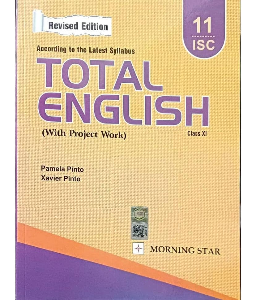 ISC Total English for Class 11 - Examination 2023-24 view 2