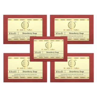 Khadi Natural Strawberry Soap Combo Pack Of 5 – 125gm Each