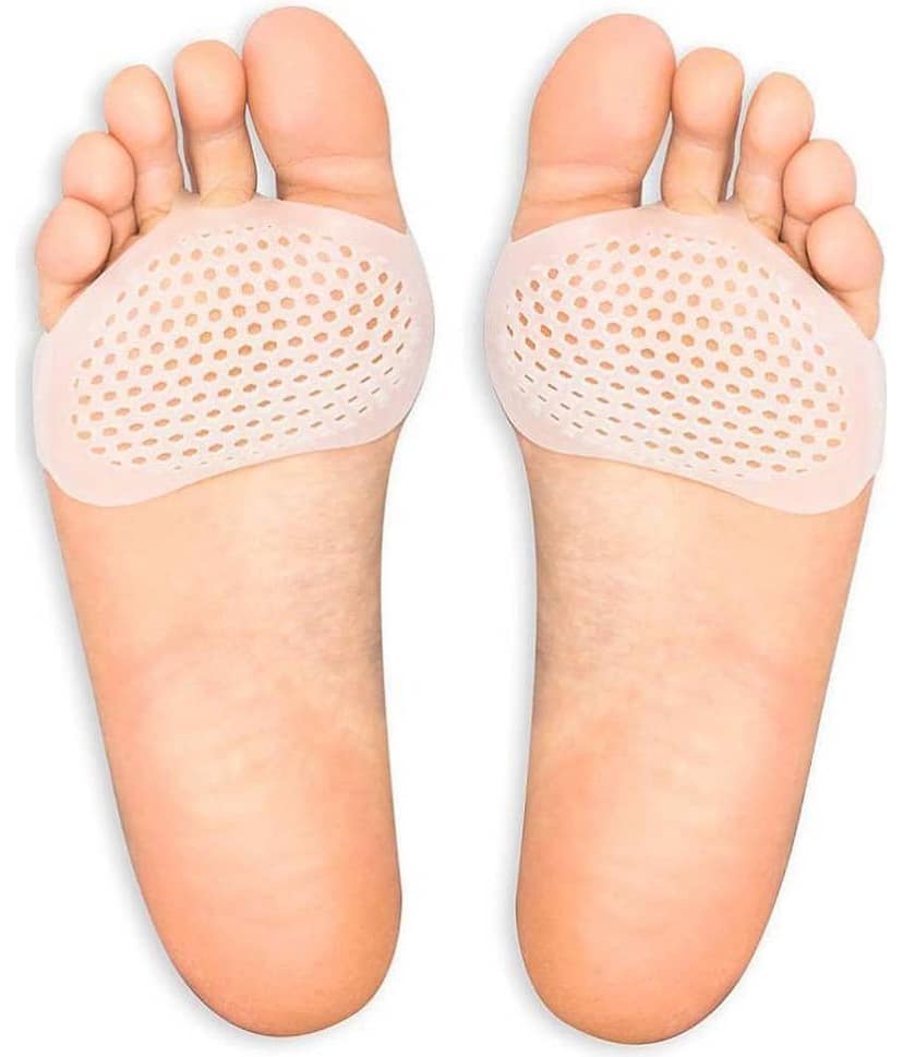 MV creation Soft Silicon Gel Half Toe Sleeve Forefoot Pads For Pain Relief view 2