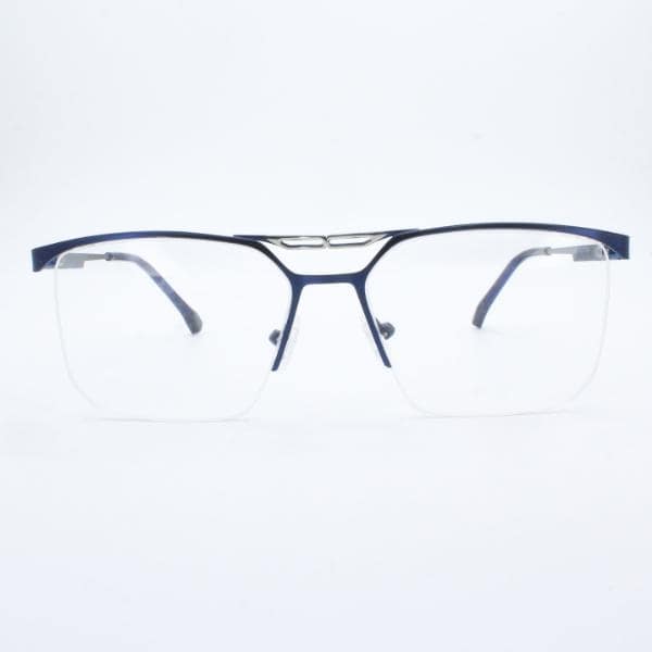 Lensoz Elite X Luxe Half Rim Rectangle Z - Medium - Master Blue view 2