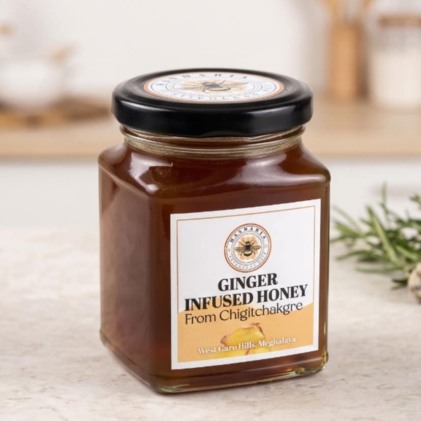 Hashabia Bee Ginger Infused Honey - 200 mL