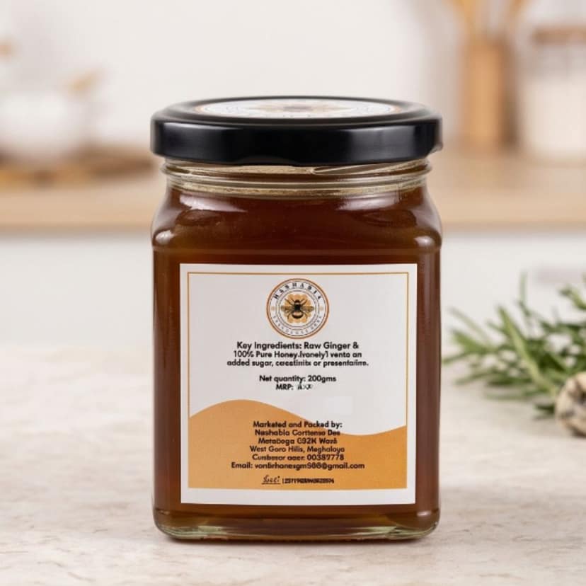 Hashabia Bee Ginger Infused Honey - 200 mL view 2