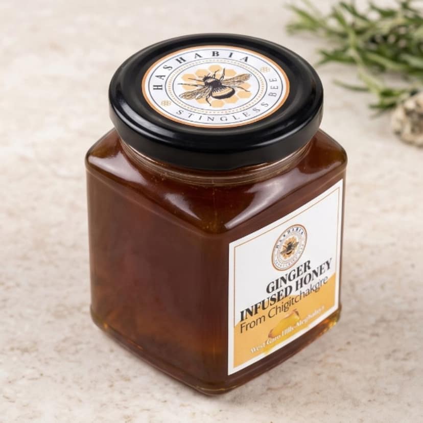 Hashabia Bee Ginger Infused Honey - 200 mL view 3