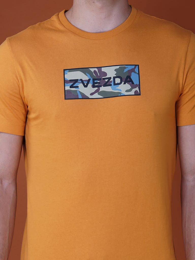 Zvezda Original Men's Cotton Jersey Tee - Euro Fit-Golden view 4