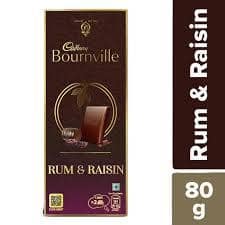 CADBURY BOURN VILLE RUM RAISIN 80G