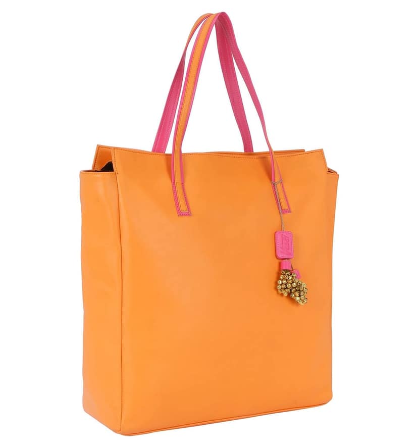 Vdesi Oversized Orange Tote view 3