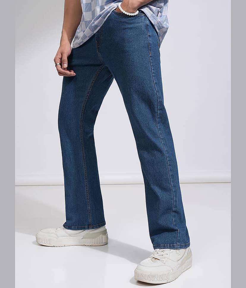 Highlander Straight Basic Men's Jeans - Light Blue ( Pack of 1 ) view 4