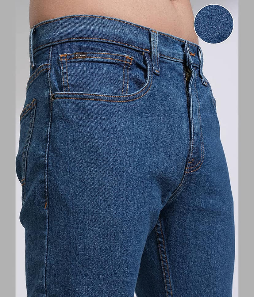 Highlander Straight Basic Men's Jeans - Light Blue ( Pack of 1 ) view 5