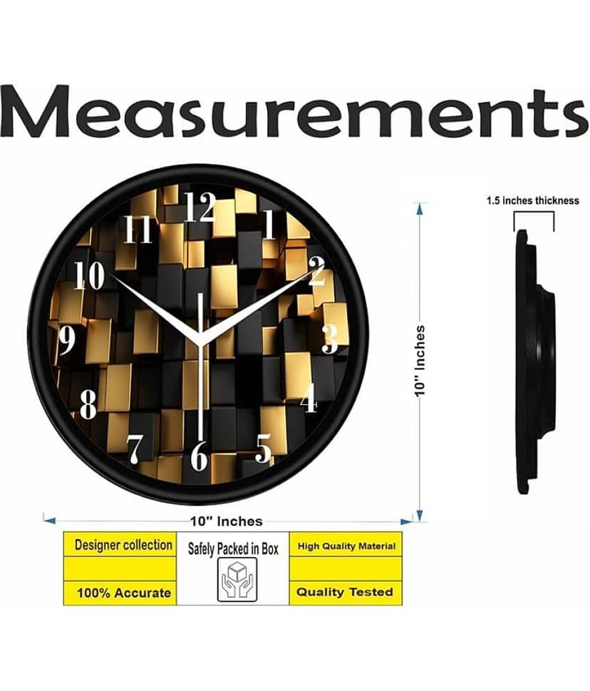 KP CRAFT Circular Analog Wall Clock view 2