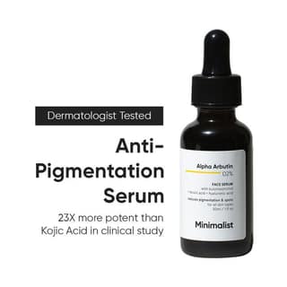 Minimalist 2% Alpha Arbutin Face Serum With Butylresorcinol & Ferulic Acid For Hyperpigmentation (30ml)