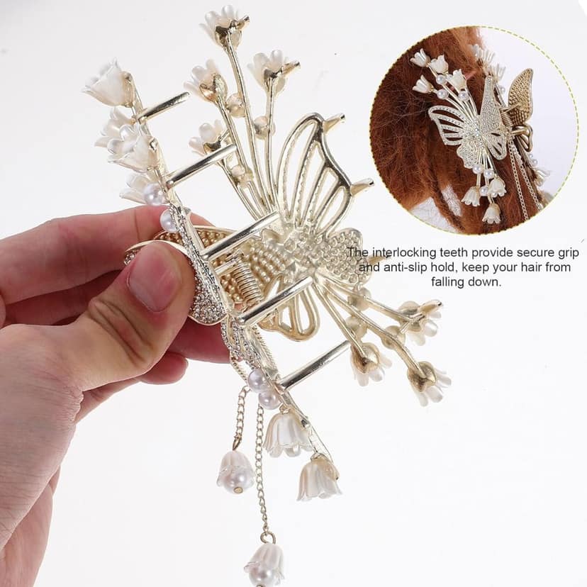 Butterfly Pearl Metal Claw Pack of 1 view 3