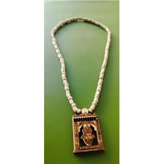 Shyam Baba Tulsi Mala Beads Wood Necklace