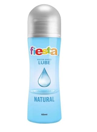 Fiesta Natural Water-Based Intimate Lubricant For Men & Women (60ml) | pH Balanced & Skin Friendly | Long-Lasting Smoothness | Non-Sticky Formula