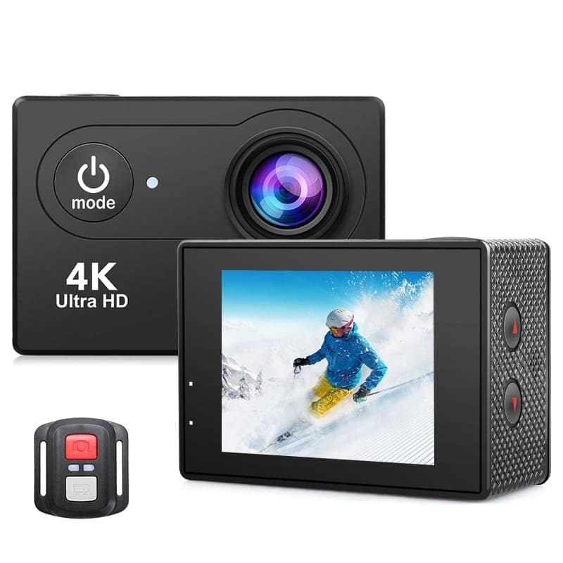 AUSHA 4K Ultra HD Action Camera with 60FPS, EIS Anti-Shake, Wi-Fi App Control, 170° Lens, Waterproof Case view 7