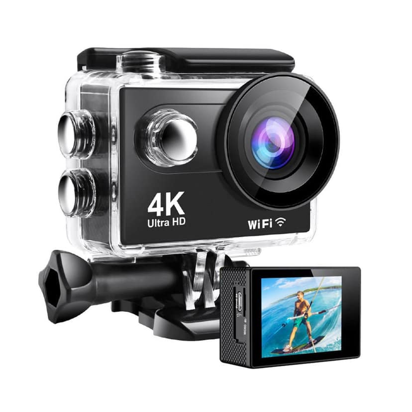 AUSHA 4K Ultra HD Action Camera with 60FPS, EIS Anti-Shake, Wi-Fi App Control, 170° Lens, Waterproof Case view 9
