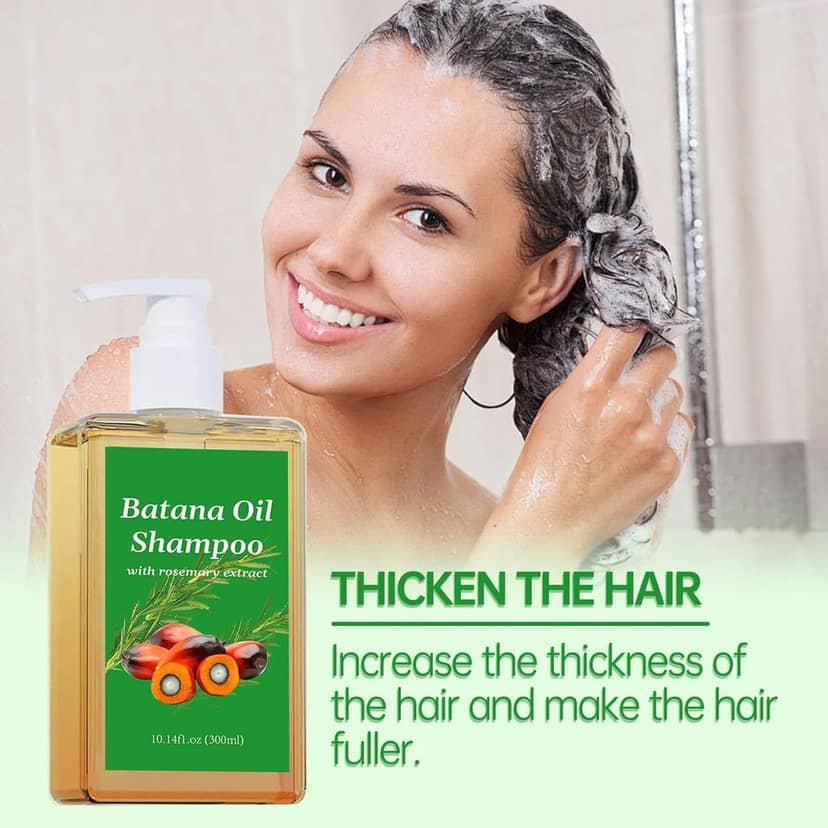 ELHAE Batana Oils Shampoo With Rosemary Extract | For All Hair Types | Nourishing Cleanser That Helps Moisturize & Strengthen Scalp and Hair | Gentle Use Daily Shampoo (300ml) view 4