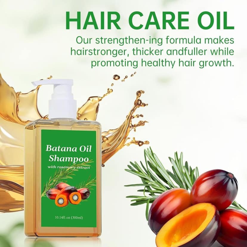 ELHAE Batana Oils Shampoo With Rosemary Extract | For All Hair Types | Nourishing Cleanser That Helps Moisturize & Strengthen Scalp and Hair | Gentle Use Daily Shampoo (300ml) view 6