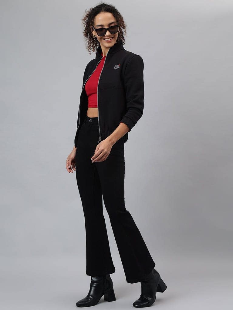 Richlook Women Black Boot-Cut Jeans view 4