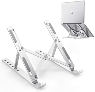 Ergonomic Aluminum Portable Foldable 6 Angles Adjustable Laptop Stand